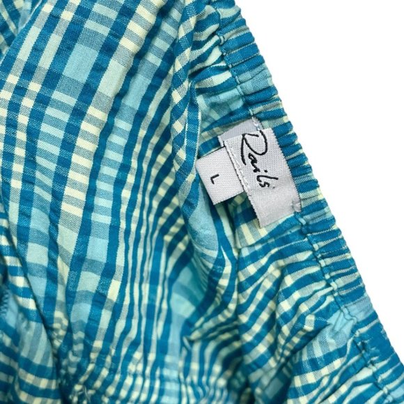 RAILS Brenda Check Cotton Blend Mini dress Size L - Picture 11 of 13